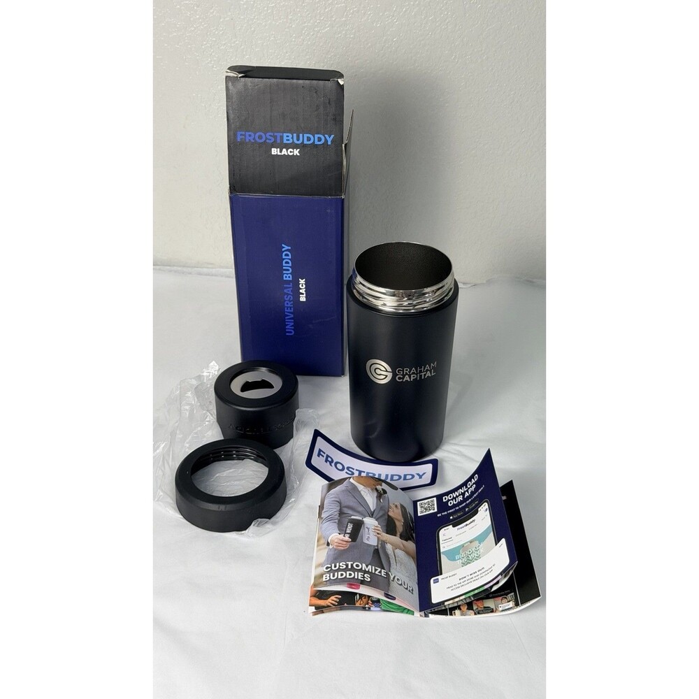 Frost Buddy Universal Buddy 10 in 1 Can Cooler Matte Black Graham Capital NEW